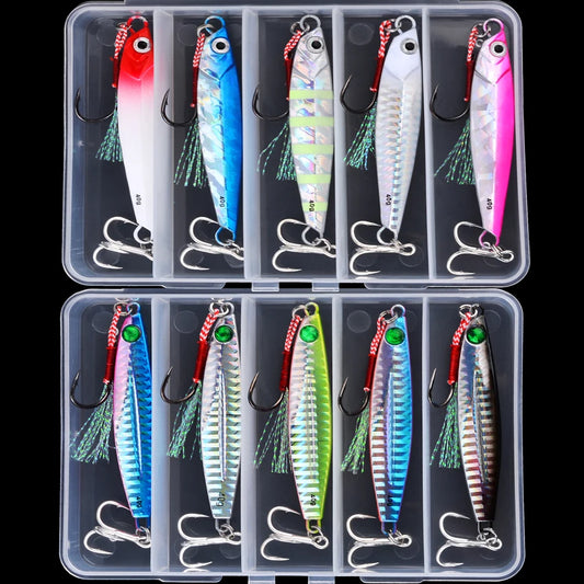 5pcs Metal Jig Fishing Lure