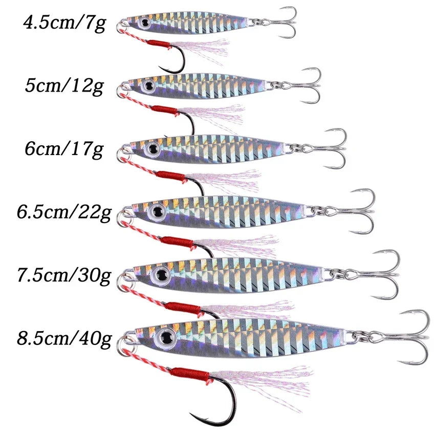 12pcs Pencil Bait Metal Jigs