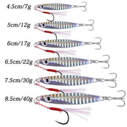 12pcs Pencil Bait Metal Jigs
