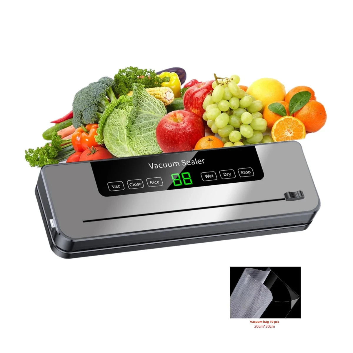 Electric Vacuum Sealer, Built-in Cutter Knife