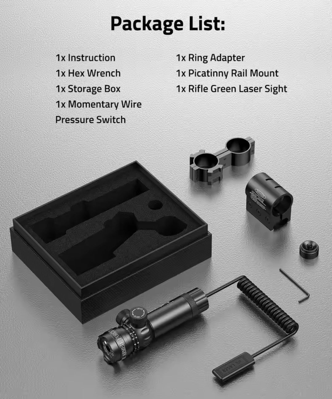 Green Lazer + Mounts